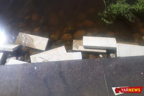 В Ярославле осыпалась часть набережной: фоторепортаж