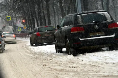 Ярославль. Центр.  Снегопад