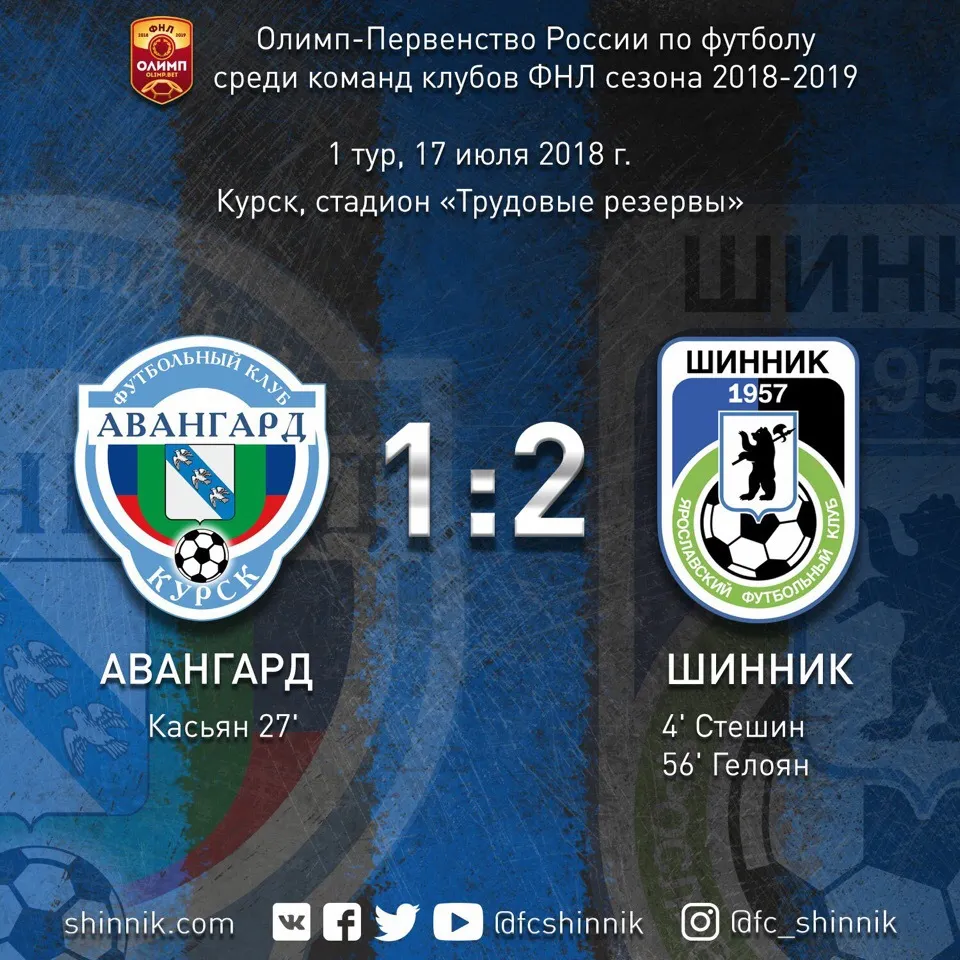 Ярославский «Шинник» начал сезон с победы