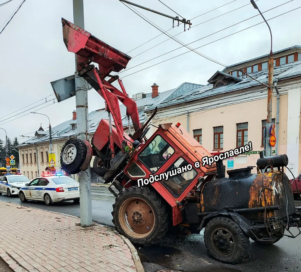 Пьяный ярославец угнал дорожную фрезу с площади Труда