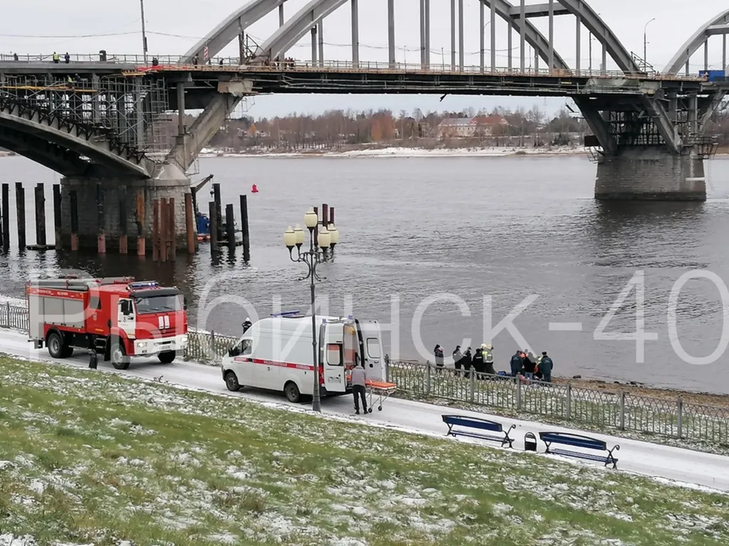 В Рыбинске с моста через Волгу упала женщина