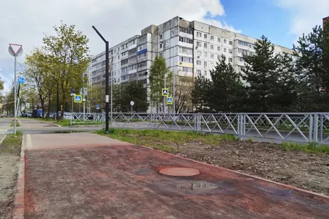 Рыбинские коммунальщики объяснили «покраску» асфальта на велодорожке