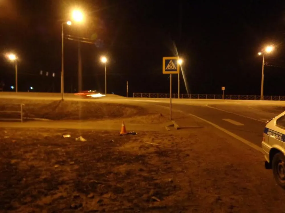 Под Ярославлем опрокинулся мотоцикл