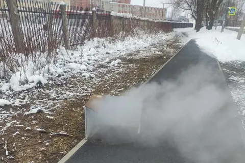 В Ярославле появился тротуар с подогревом