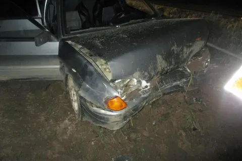 В Переславском районе «ВАЗ» снес дорожный знак