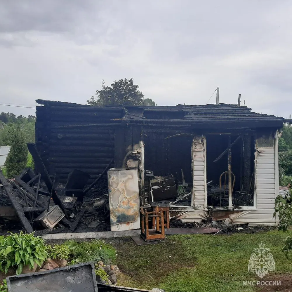 В Ярославской области из-за плохой проводки сгорел дом