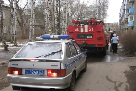 В Ярославле сгорела «семерка»