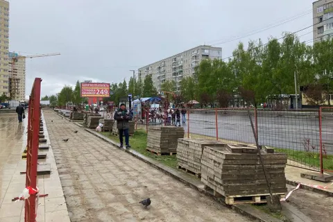 В Ярославле из-за ремонта трубы раскапывают сквер на проспекте Машиностроителей