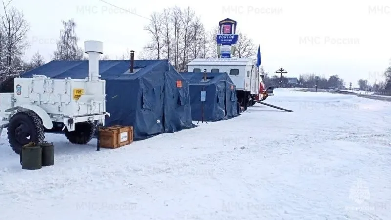 В Ярославской области развернуты мобильные пункты обогрева