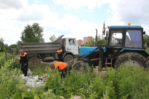 В Брагине ликвидирована несанкционированная свалка