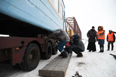В Ярославле появился храм-вагон
