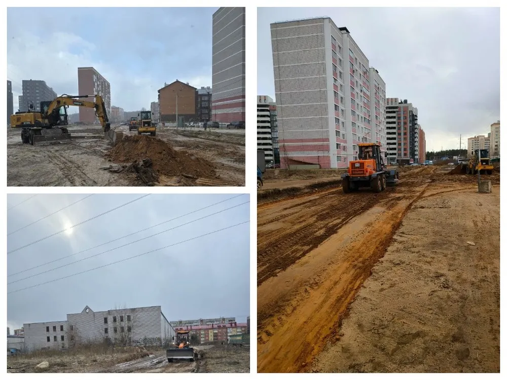 На ярославской дороге засыпали болото
