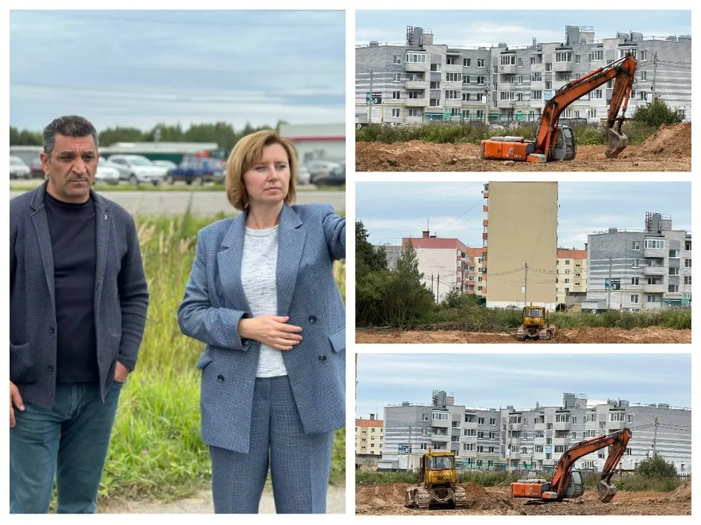 Глава Тутаевского района побывала на стройке ледового дворца