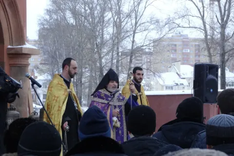 В Ярославле освятили колокола для строящейся армянской церкви