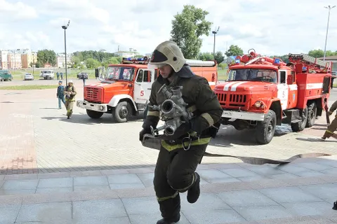 В КЗЦ «Миллениум» Ярославля прошли пожарные учения. Фоторепортаж