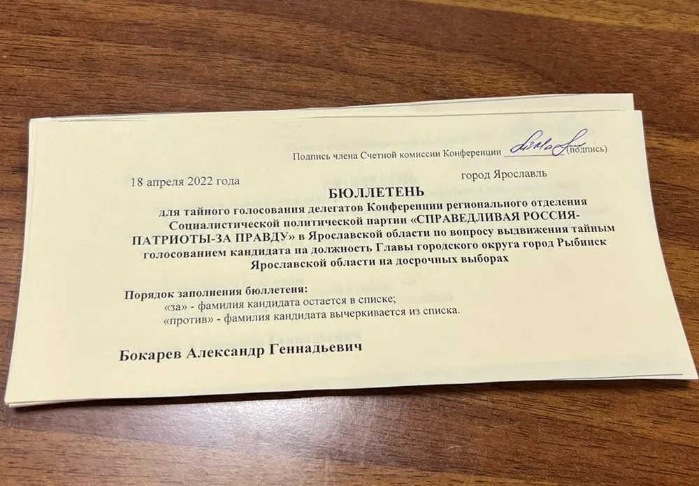 Ярославские «эсеры» решили побороться за пост главы Рыбинска