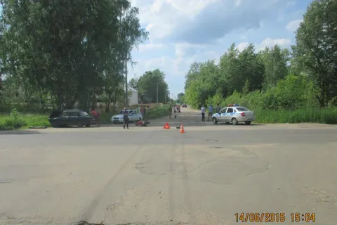 В Рыбинске получил травмы несовершеннолетний мотоциклист