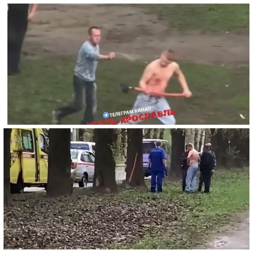 В Ярославле полиция задержала полуголого мужчину с лопатой