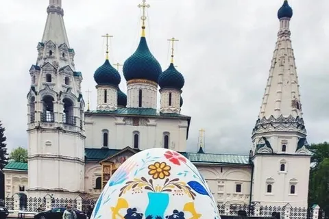 На Советской площади в Ярославле проходит Пасхальный фестиваль