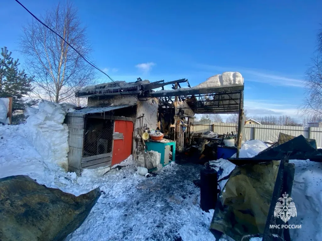 Под Ярославлем сгорел курятник