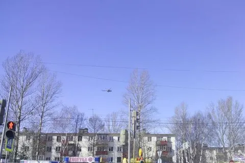 Ярославцы продолжают выкладывать фото вертолета с президентом