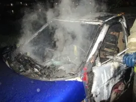 В Ярославле дотла ночью выгорели «Жигули» 