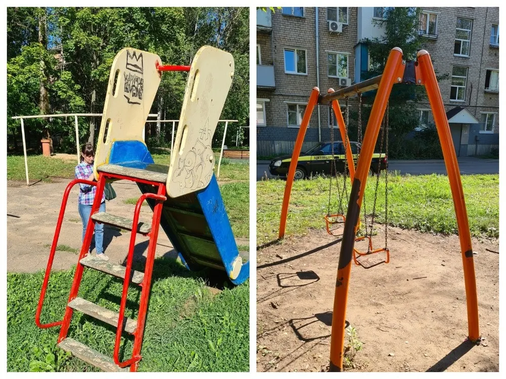 Инспекторы нашли следы гниения на детских площадках Ярославля