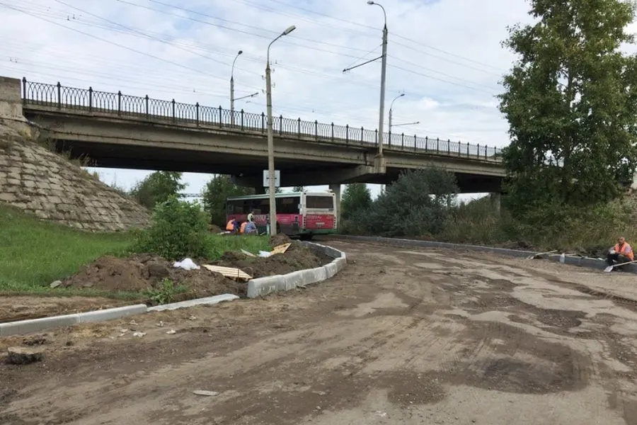 В Рыбинске ремонтируют транспортную развязку на улице Фурманова