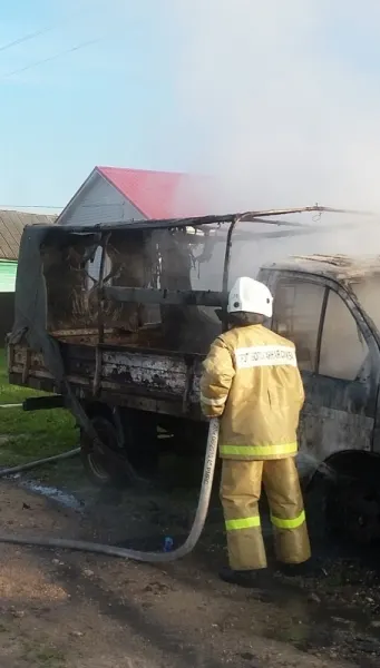 В Рыбинске загорелась «Газель»