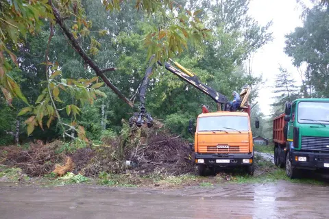В Дзержинском районе Ярославля прошел субботник 