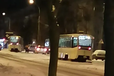 В Ярославле трамвай сошел с рельсов