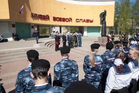 На территории Ярославского музея боевой славы прошел Марш кадетов