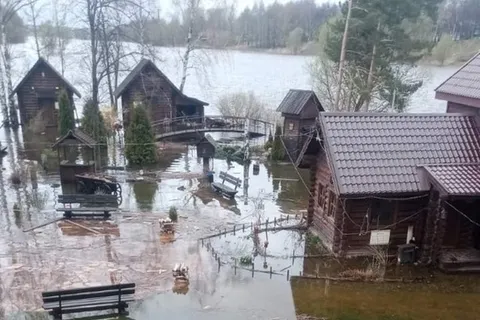 Под Ярославлем полностью затоплен музей «Соляной остров»