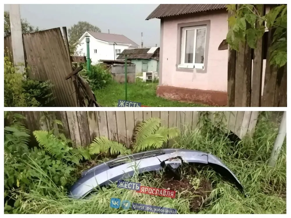 В Ярославле ищут водителя, сломавшего забор пенсионерке