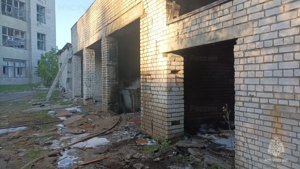 В Рыбинске горела продаваемая за 15 миллионов телефонная станция