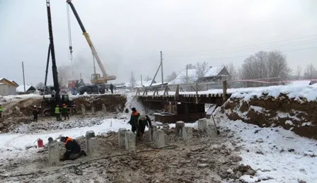 В Пошехонском районе построили новый мост через реку Маткома