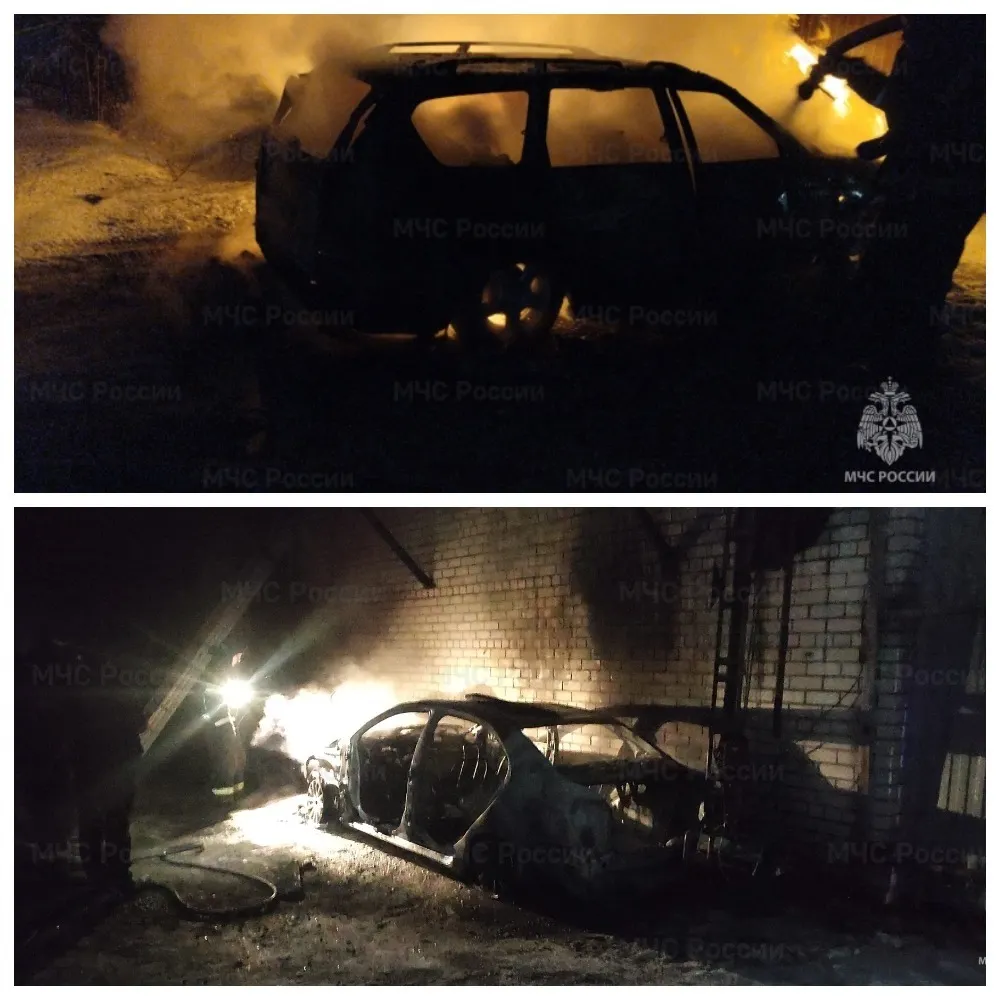 В Ярославле и Ростове сгорели два автомобиля