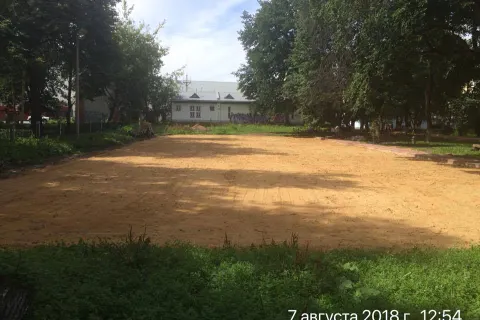 Благоустройство сквера на улице Терешковой: работы встали