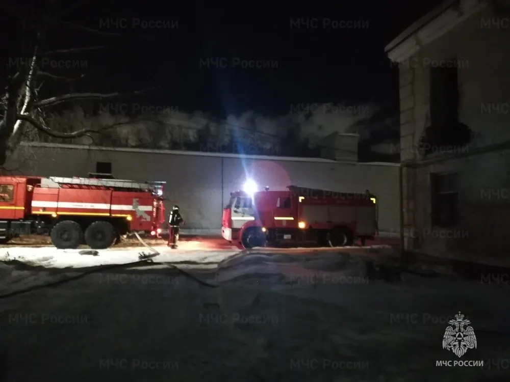 В Ярославле ночью горел расселенный дом