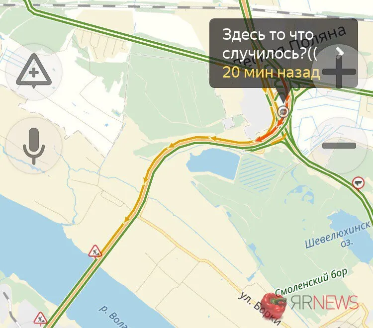 Ярославцы встали в пробку из-за ремонта на мосту