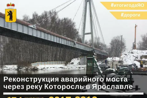  Когда в Ярославле откроют мост через Которосль:  инфографика