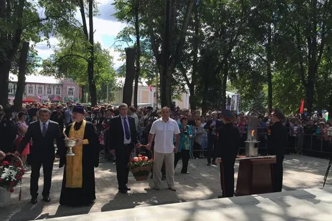 В Гаврилов-Яме зажжен Вечный огонь