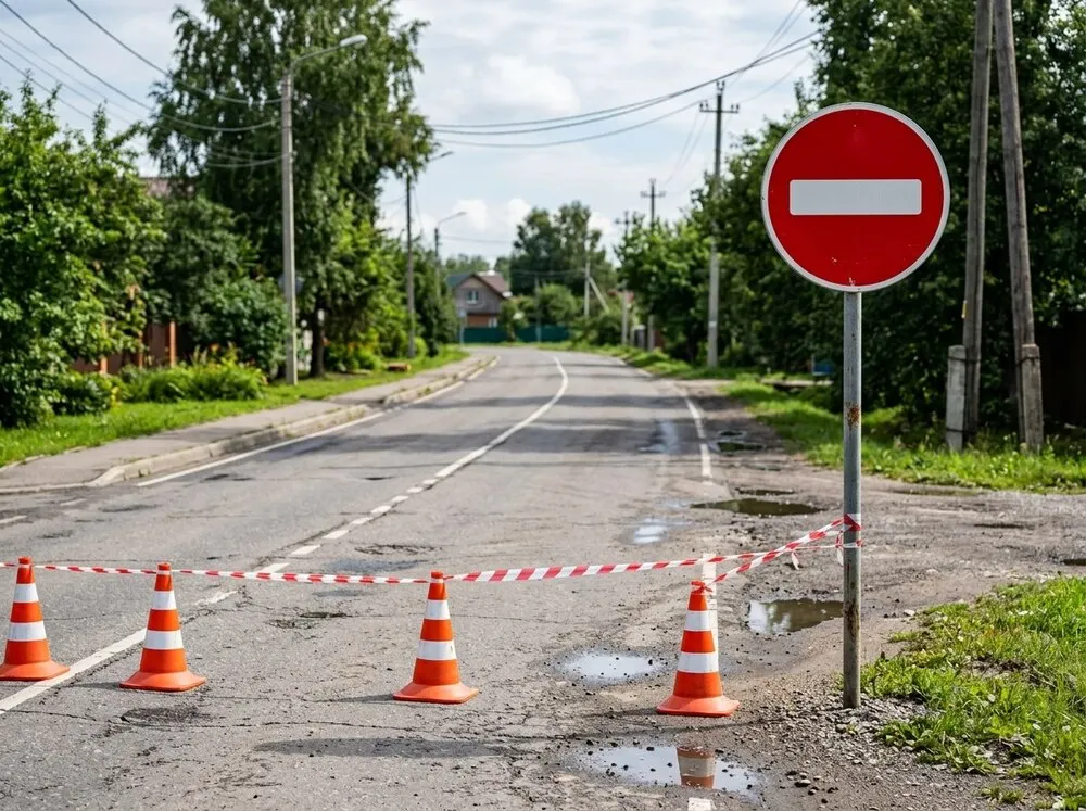 В Рыбинске из-за тушения крупного пожара перекрыто движение