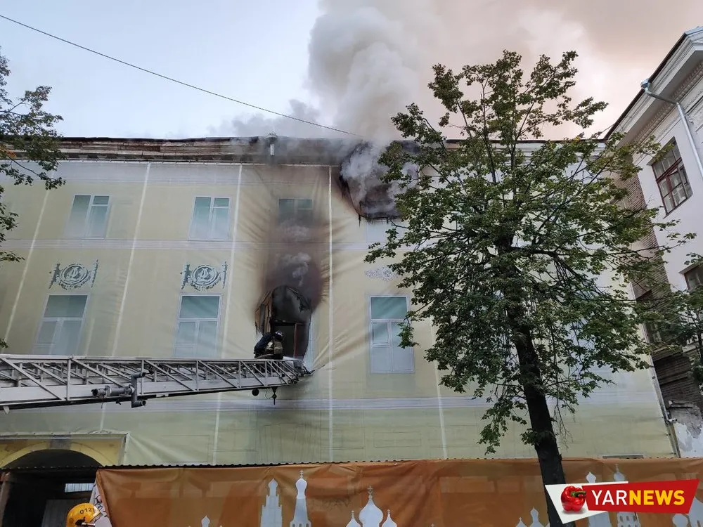 В Ярославле при пожаре в доме Трефолева есть пострадавшие