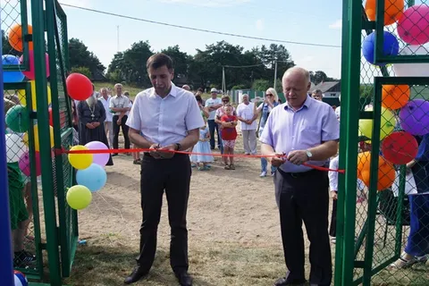 В поселке Караш Ярославской области открылась новая спортивная площадка