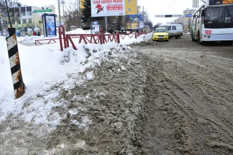 Фоторепортаж. Ярославль утопает в снегу и грязи