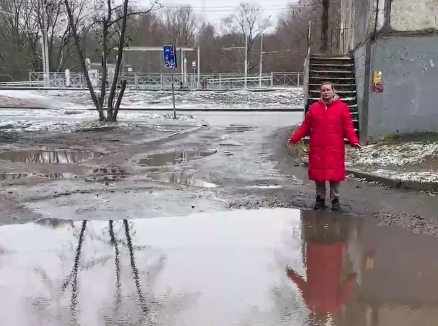 Ярославцы просят власти заделать лужу-озеро
