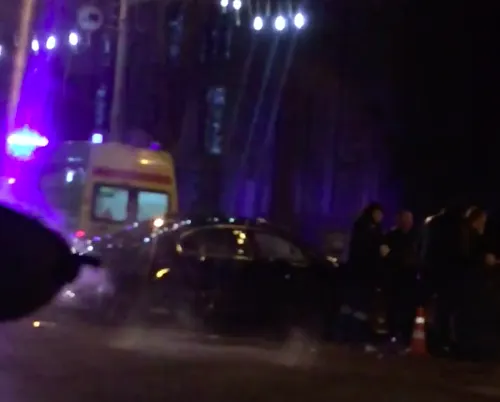 ДТП в центре Ярославля: у  BMW вырвало колесо: кадры