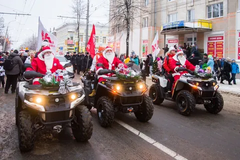 В Рыбинске прошло НаШествие Дедов Морозов
