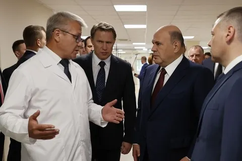 Михаил Мишустин посетил ярославскую клиническую больницу №2